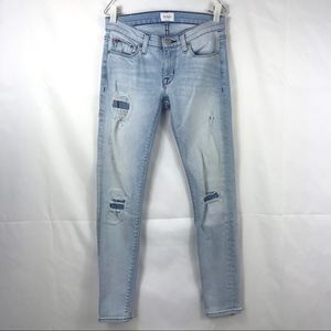 HUDSON Krista Ankle Super Skinny light blue jeans